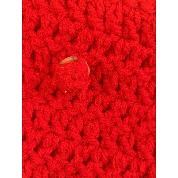 Crochet Vintage Red White Flower Top Skirt Bag Henrietta Tanuska Beverly Hills - Picture 15 of 16